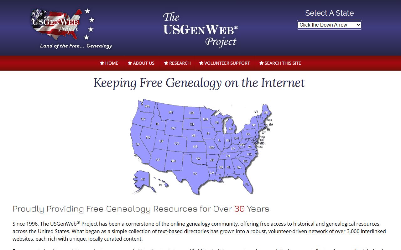 USGenWeb project for free South Carolina death records genealogy