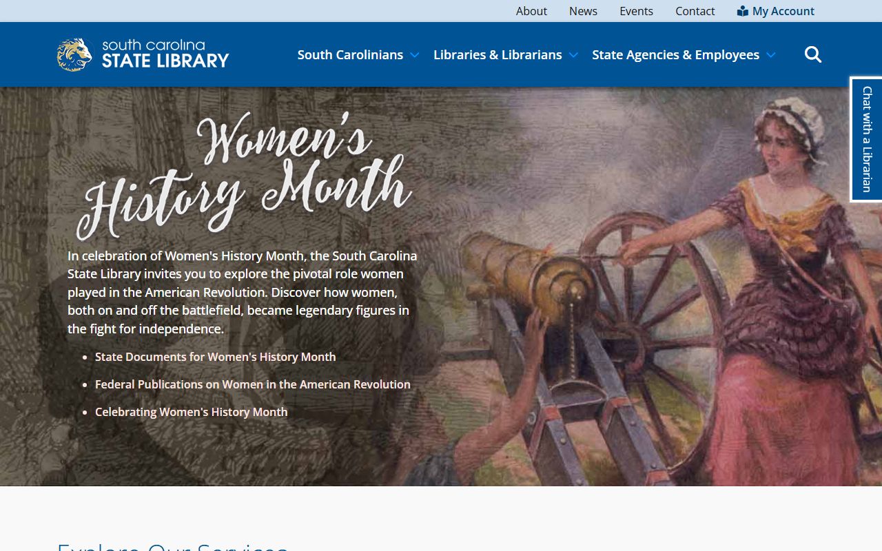 South Carolina State Library for death records and historical research