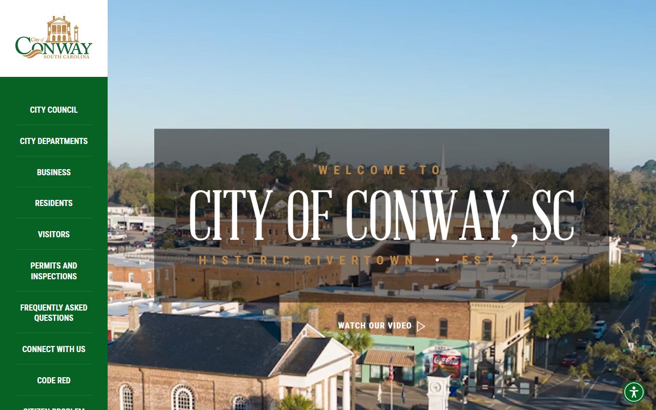 City of Conway official website for Conway South Carolina death records and municipal services