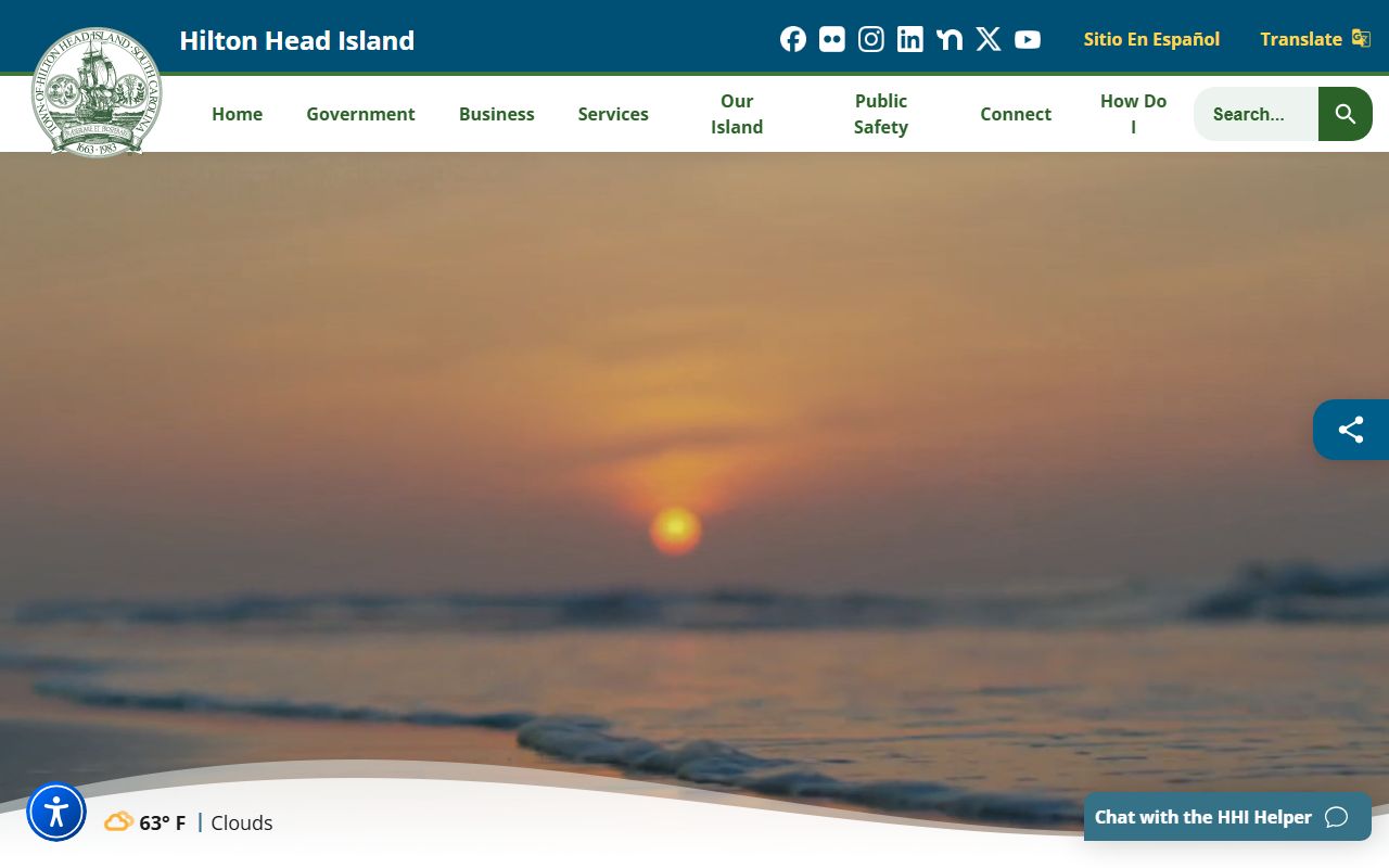 Town of Hilton Head Island official website for services related to Hilton Head Island death records
