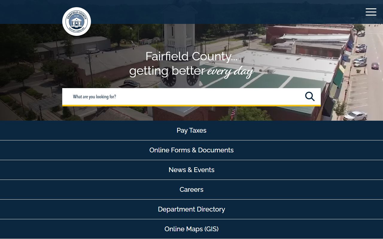 Fairfield County Government website used to research Fairfield County death records