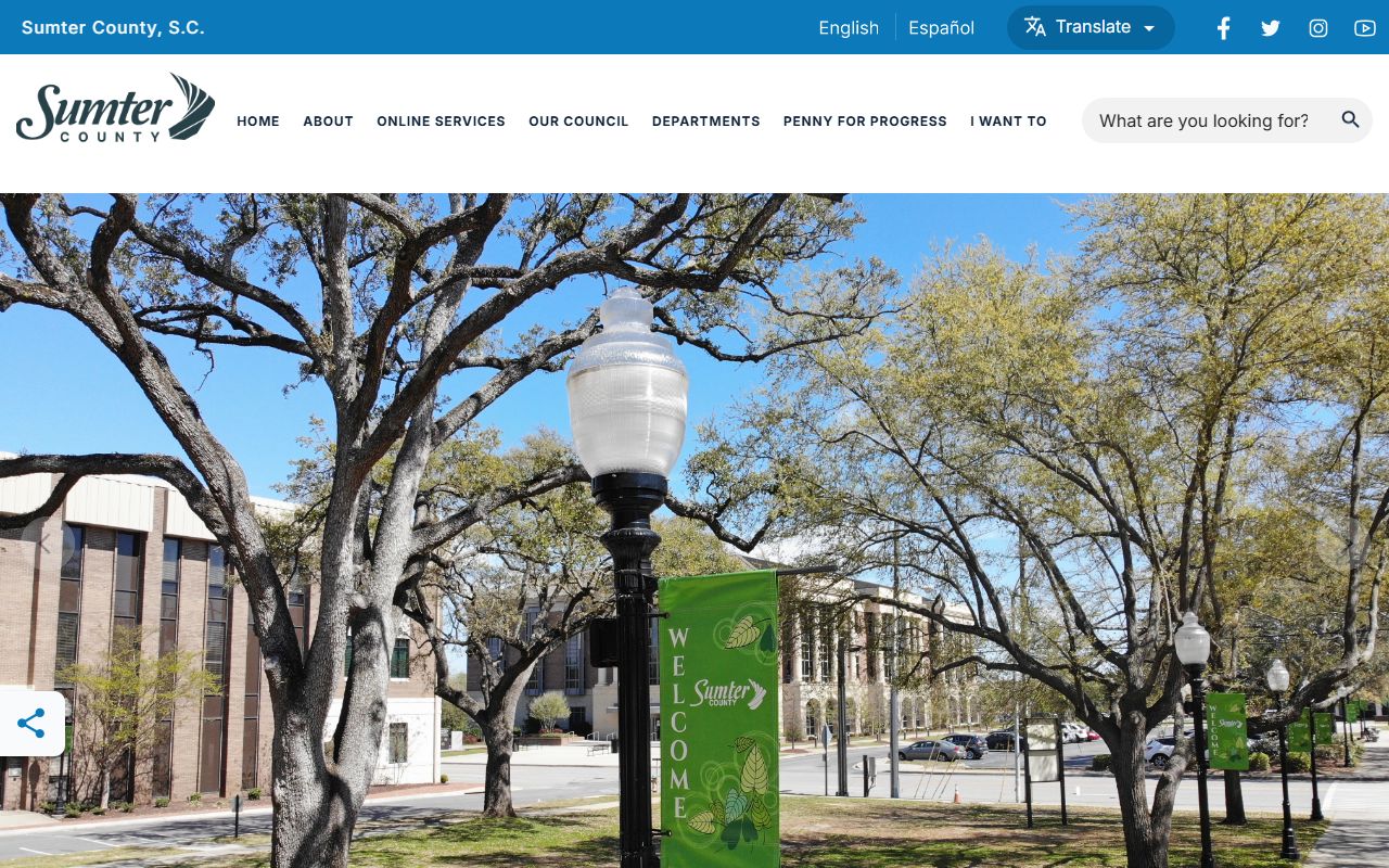 Sumter County government website, the central directory for Sumter County death records offices and vital records services