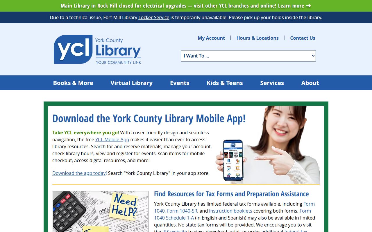 York County Library website, a genealogy resource for York County death records including obituary indexes and cemetery surveys